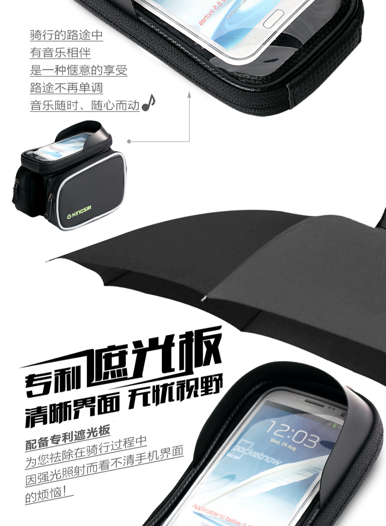 Sacoche pour vélo mixte - Ref 2232815 Image 8