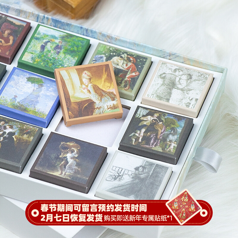 Whale language creative oil painting love words chocolate gift box high-end candy to boyfriend girlfriends valentine's day birthday gift