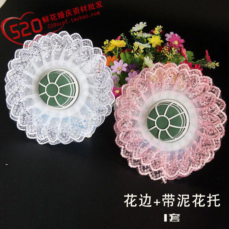 With Clay Flowers lace bridal bride wedding flowers hands Flowers Diy materials to make flower puree flower arrangement emulation floral supplies