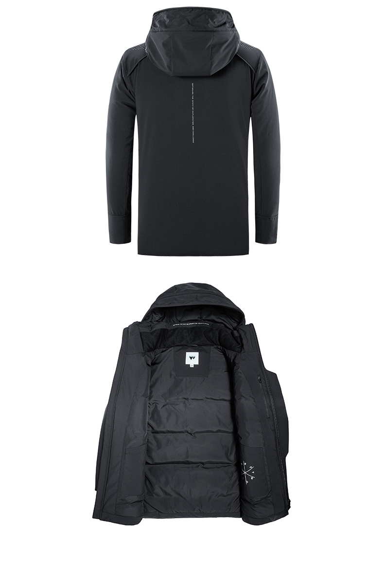 七匹狼 19冬季款 140克90%鹅绒 防风防水压胶 男加厚款羽绒服 图15