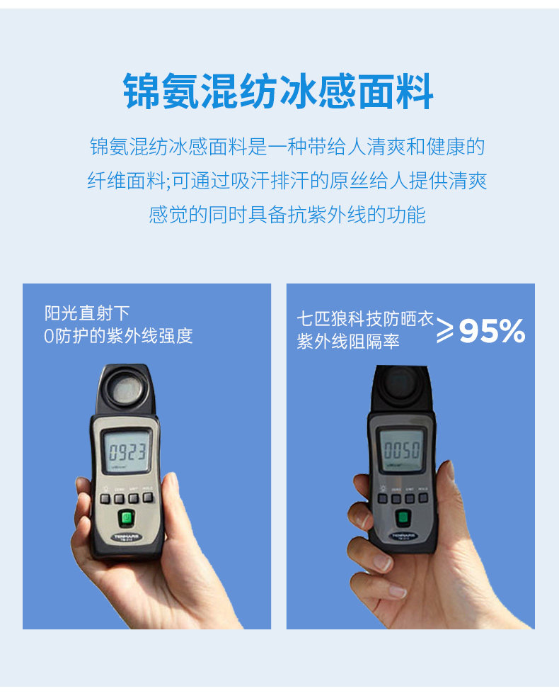 七匹狼 UPF50+ 超轻透气皮肤衣 图3