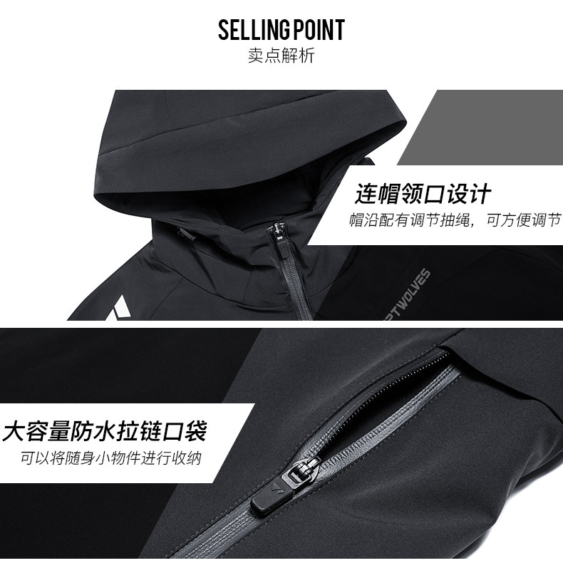 七匹狼 2020年秋冬新品 男短款棉服外套 填充美国杜邦棉 图23