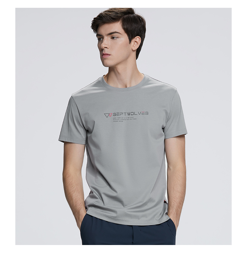 七匹狼 2020春夏新品 男100%纯棉休闲T恤 图12
