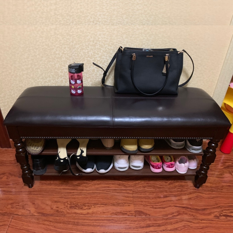 Entrance shoe stool shoe cabinet storage stool European style can sit shoe rack storage stool simple modern shoe stool changing shoe stool