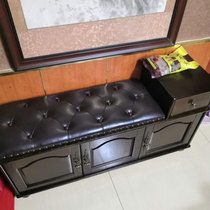 Entrance to the door can be swapped for shoes Stool Shoes Cabinet Bench Multifunction storage stool American Genuine Leather stool Hyun Guan tried to wear a shoe stool