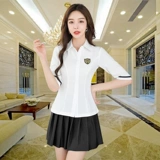 Осенний техник по терапии для ног Работа для одежды сауна массаж отель на стойке регистрации рабочая одежда KTV Принцесса Плиссированная юбка Музей здоровья