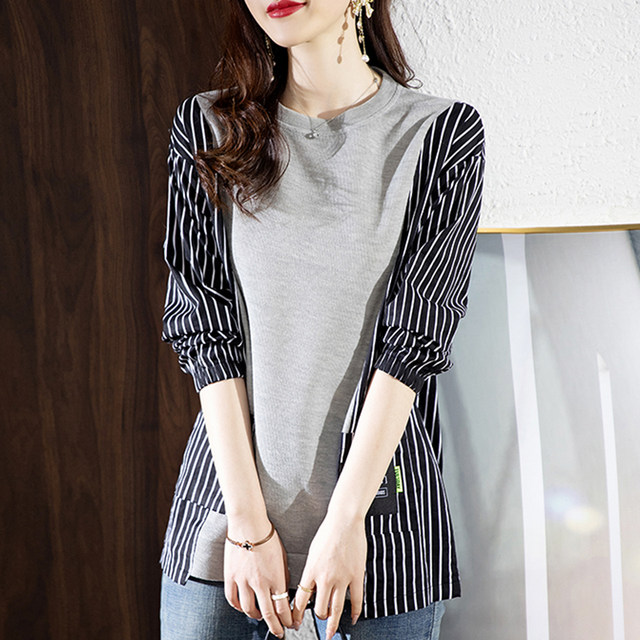 Long-sleeved t-shirt ladies spring autumn winter 2022 new fashion European goods bottoming shirt foreign style small shirt popular top