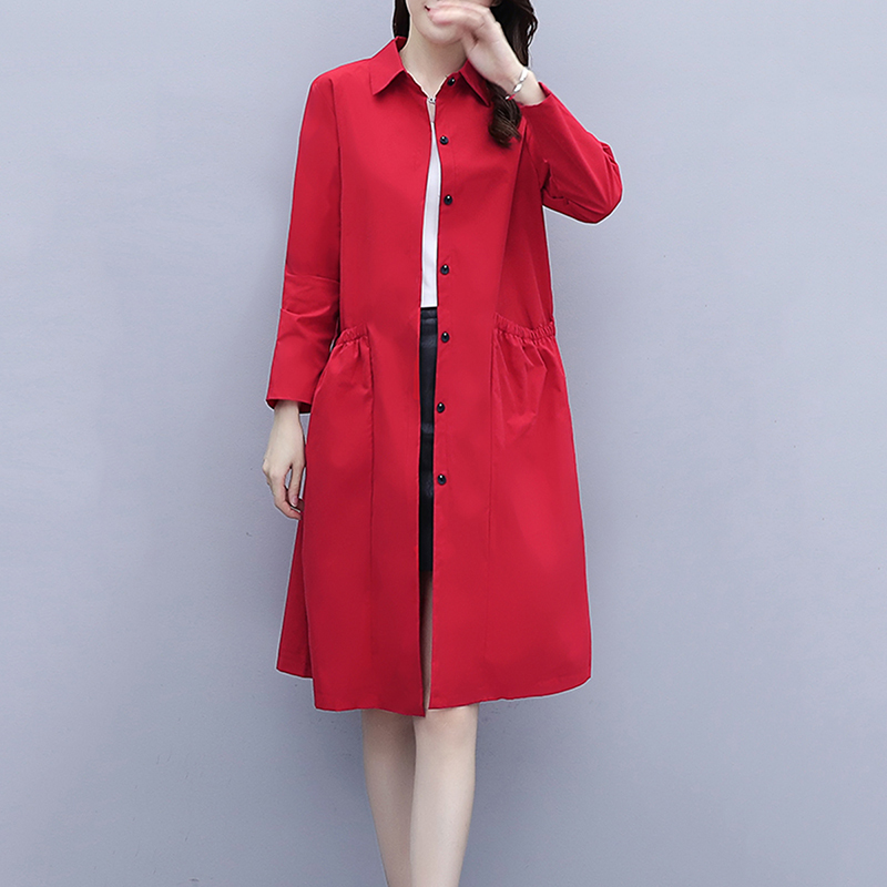 Women's Trench Coat for Spring and Autumn 2026, New Trendy Style for Petite Women, Versatile Mid-Length Coat