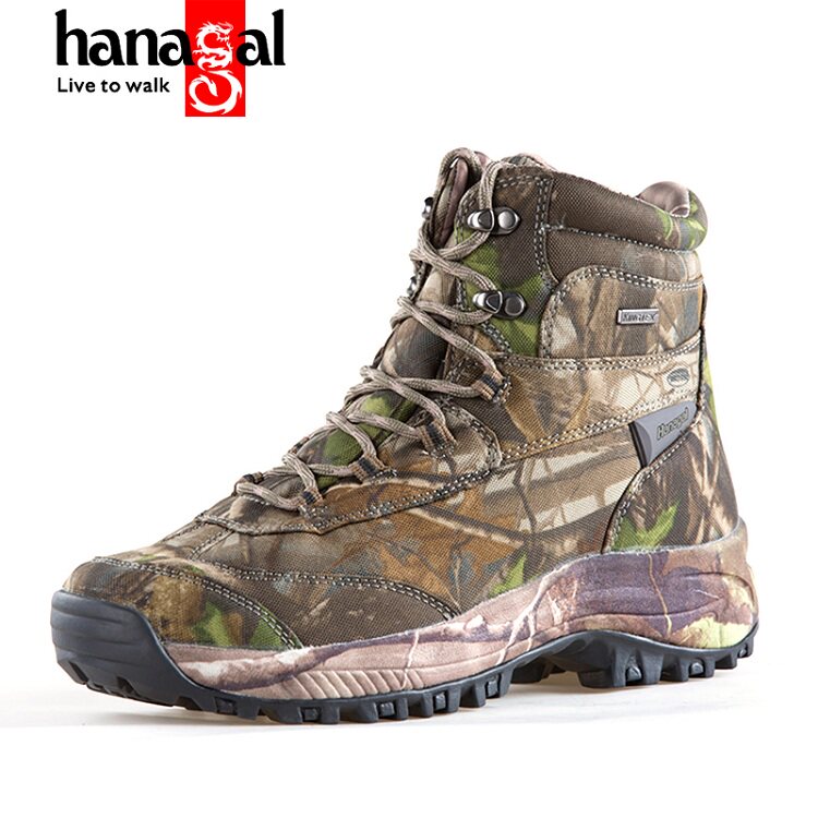 Hugo HANAGAL camouflage shoes in the tube outdoor boots warm breathable shoes waterproof shoes hiking shoes
