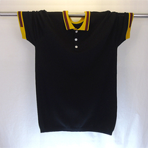 Knitted polo shirt short sleeve Ice Silk cool breathable thin T-shirt men Business casual color lapel line dress summer