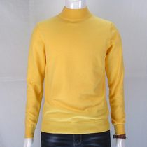 Half turtleneck sweater mens 2021 autumn and winter slim thick warm knitted sweater for young men and women base shirt tide