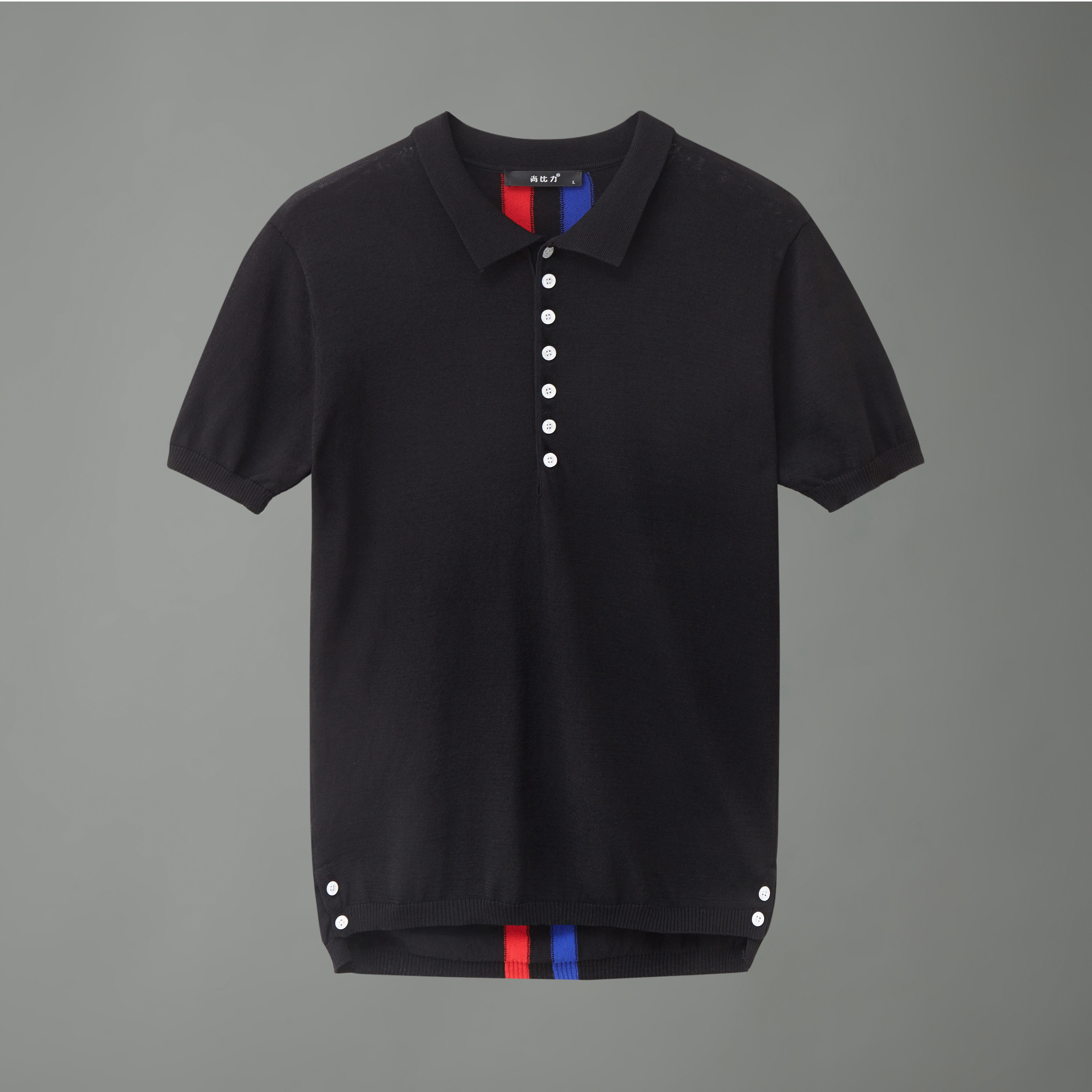 Summer thin ice wire cooling short sleeve POLO shirt knitted collar men color color color handsome Paul shirt England T-shirt