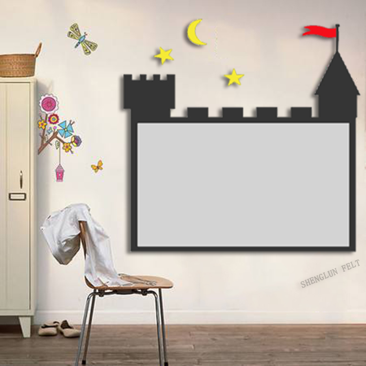 Creative castle felt background wall kindergarten wall decoration wall felt home living room bedroom children's room photo wall