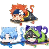 馒头社 Двухмерный аниме периферический скейтборд SK8 Lamaga Pillow Calendar также плюш лежит на кукле