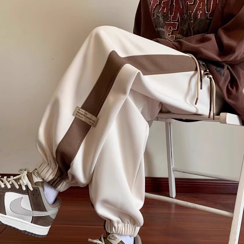 Men's Jogger Sweatpants 2026 New Heavyweight American-Style Loose Casual Pants Autumn Trendy Brand Youth Sports Pants
