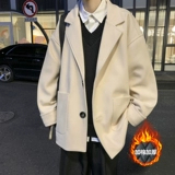 Мужское демисезонное короткое шерстяное пальто