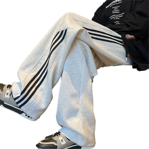 Летние тонкие штаны для отдыха, в американском стиле, свободный прямой крой