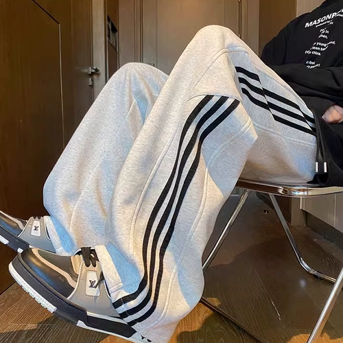 Летние тонкие штаны для отдыха, в американском стиле, свободный прямой крой