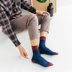 Vớ nam bốn mùa giản dị vớ cotton vớ thể thao vớ màu cotton vớ mồ hôi khử mùi thoáng khí tất dài Vớ bông