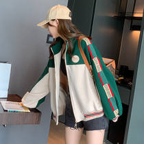 Baseball Suit Jacket Woman 2022 New Early Spring Autumn Collision Color Casual Jacket Ins Tide Student Blouse Short Coat