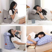 Pillow bed head large back bedroom sofa office waist pad triangle cushion tatami bay window cushion backrest