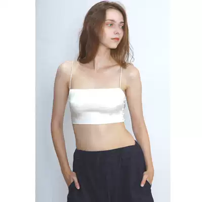 Chen Xiaomean silkworm silk bra bra-type underwear in summer anti-light without steel ring breast wrap chest vest with beautiful back strap