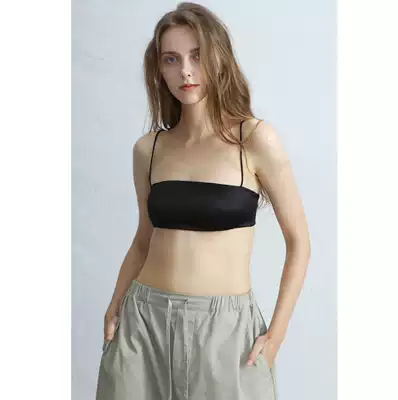Chen Xiaomean silk chest, anti-light, small chest underwear hanging neck sling, beautiful back wrap chest summer ultra-thin bra bra bra