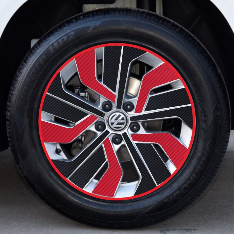 Dedicated to 19 Fosse Carbon Fiber Wheel Hub Stickers to Decorate Tire Circle Abrasions Comfort version Anti-collision strip film