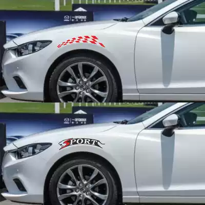 Front wheel Rear wheel fender wheel eyebrow car stickers Personality scratches Car stickers Dynamic scratches Decorative stickers occlusion