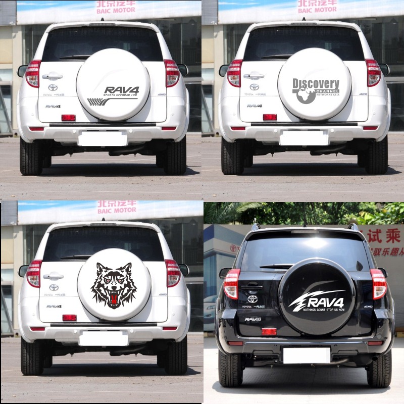 Old Money RAV4 Spare Tire Hood Car Stickler Car Stickler Rear Spare Tire Cover Color Patch Decoration Stickler Stickler