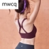 MWCQ ngực nhỏ đồ lót thể thao nữ chống sốc tập hợp khuôn mẫu tập thể dục yoga kiểu vest bên ngoài mặc đẹp trở lại - Đồ lót thể thao