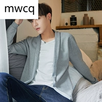 Áo len nam MWCQm306l 2018 mùa thu mới áo len cổ tròn tay dài nam đan len - Áo len thể thao / dòng may áo len gile ulzzang