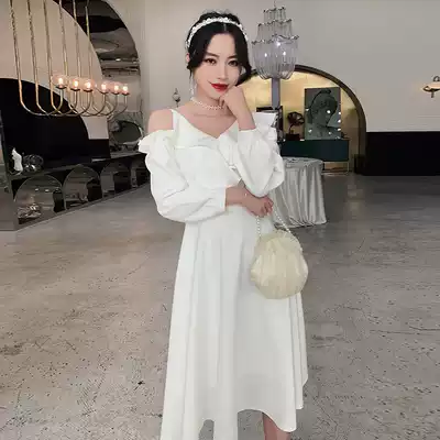 Banquet evening dress female dress White light luxury socialite niche can usually wear temperament birthday dress dress