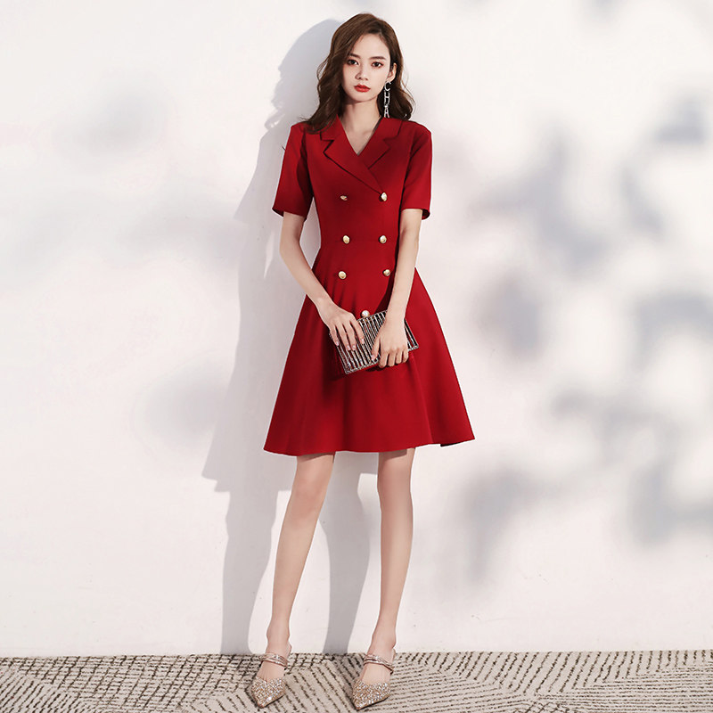 Toast to the bride I normally can wear red banquets small gown nepotism dress and dress girl wedding little subreddits-Taobao