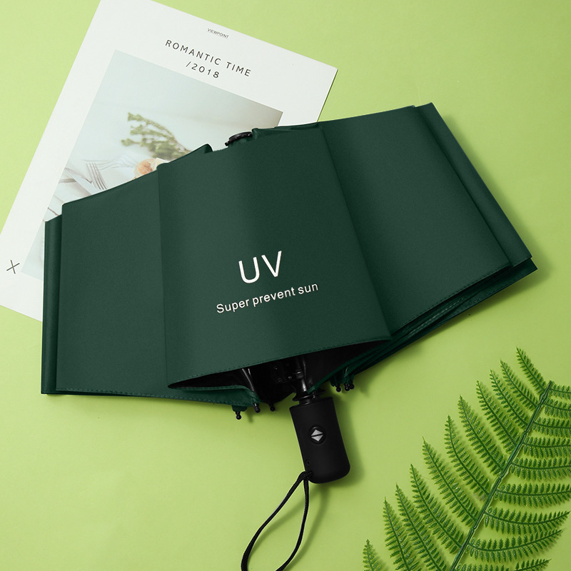 Fully Automatic Uv Umbrella with Black Coating for Sun Protection, Foldable Umbrella for Women, Creative 70% off Fresh Style, Anti-Uv, Dual-Use for Sun and Rain Fully Automatic Uv Umbrella with Black Coating for Sun Protection, Foldable Umbrella for Women, Creative 70% off Fresh Style, Anti-Uv, Dual-Use for Sun and Rain