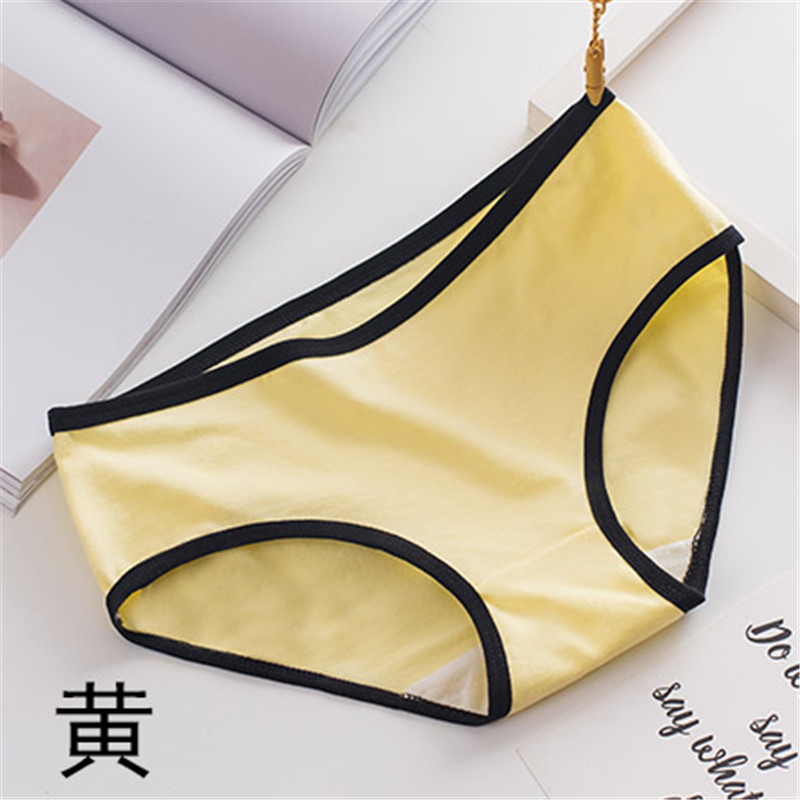 Quần lót nữ tam giác cotton 100% kháng khuẩn đồ lót nữ cotton đơn giản màu rắn quần cô gái eo thấp 6 quan lot nu cho nguoi cao tuoi