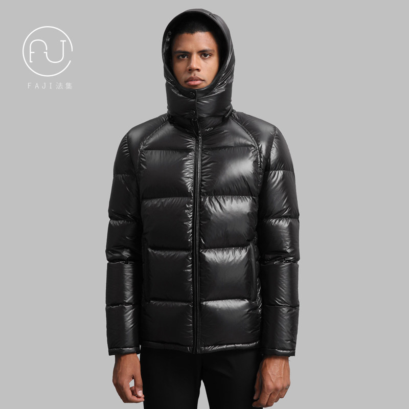 Goose down down clothes Men's short section Thickened Winter Warm Northeast Super Thick Middle Aged Daddy Dress Anti-Chill Jacket New