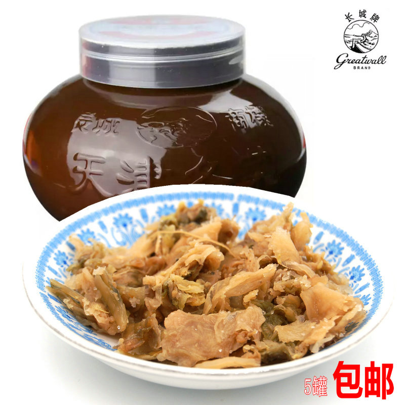 Authentic Great Wall brand Tianjin specialty winter vegetables export pickles, pickles, wontons, dumplings, condiments, 5 cans