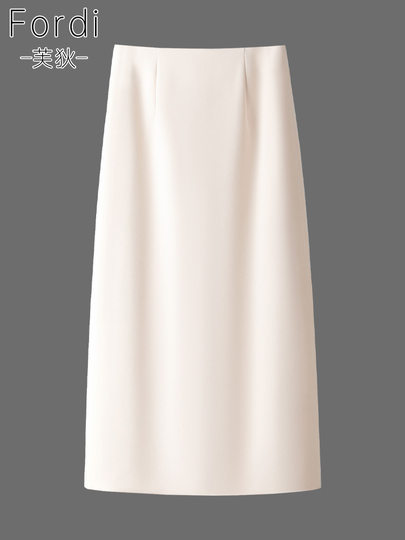 Brown Suit Skirt for Women 2026 New Spring High-Waisted A-Line Pencil Skirt Mid-Length Straight Skirt Half Skirt