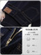 Dark blue wide leg jeans for women autumn 2025 new autumn retro trousers high waist loose slimming straight pants