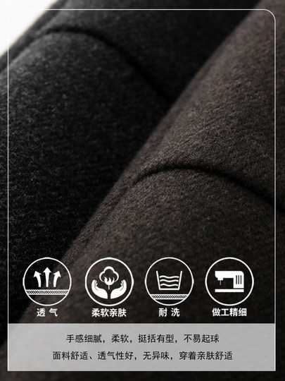 Brown sheep wool straight skirt for women 2025 new autumn high waist slimming mid-length a-line hip skirt