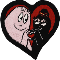 Baba Daddy cooperation small rug bedroom girl heart-shaped childrens room bedside mat absorbs water into the home INS style