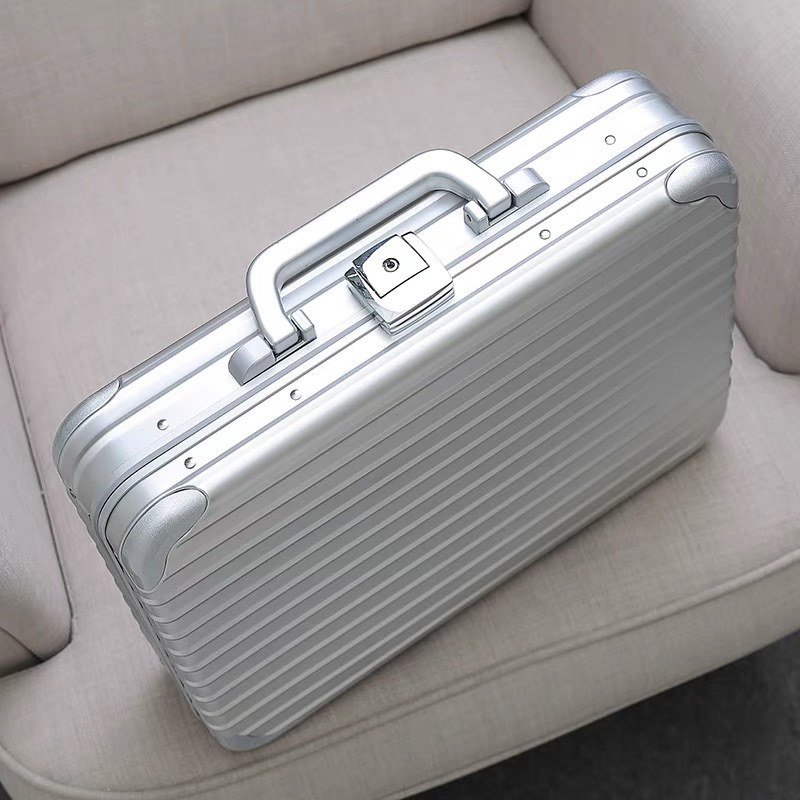 High-Quality All-Aluminum Magnesium Alloy Suitcase, Tool Box, Multi-Functional Briefcase, Business Travel Case