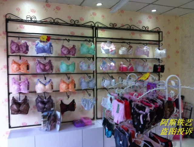 Móc áo bên trong Giá treo móc trên tường Panty giá kệ đặc biệt Trưng bày đồ lót hiển thị áo ngực đứng