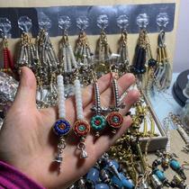 108 beads counting side hanging Nepalese bracelet clip pendant diy cultural toy Tibetan silver accessories brass accessories