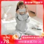 Quần áo tháng mùa xuân và mùa hè cho bà bầu đồ ngủ bằng vải cotton sau sinh cho con bú Phiên bản tiếng Hàn của dịch vụ mặc nhà mùa xuân và mùa thu cho bé ăn mặc - Giải trí mặc / Mum mặc quần cho bà bầu