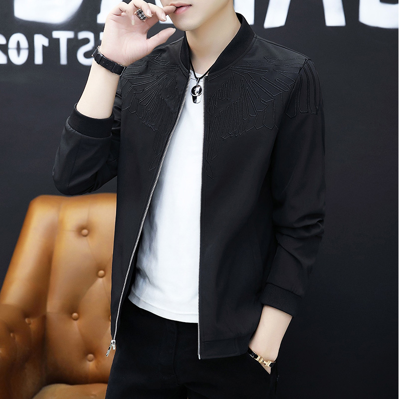 Men's jacket Spring and autumn season Korean version Trend Ins slim fit for casual 100 ride-hailing 2019 new jacket tide