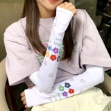 Шелковые летние нарукавники, тонкий комплект, мультяшное средство от комаров, перчатки, популярно в интернете, защита от солнца