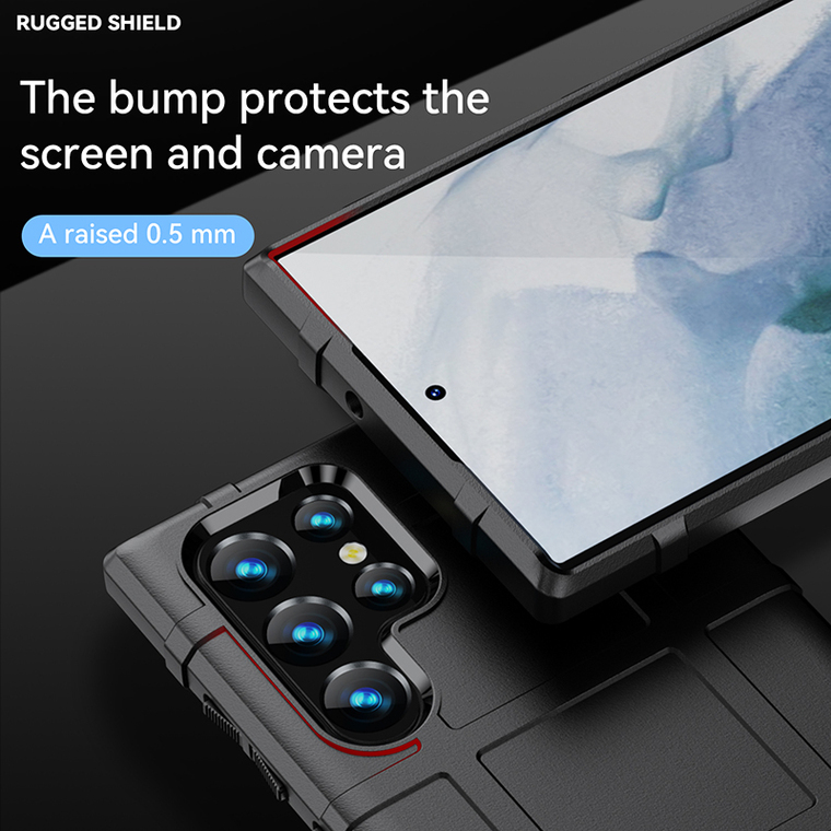 Rugged Shield Tough Shockproof Silicone TPU Samsung Phone Case