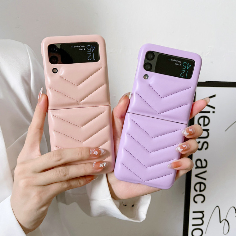 Z Flip4 Girls Leather Samsung Phone Case